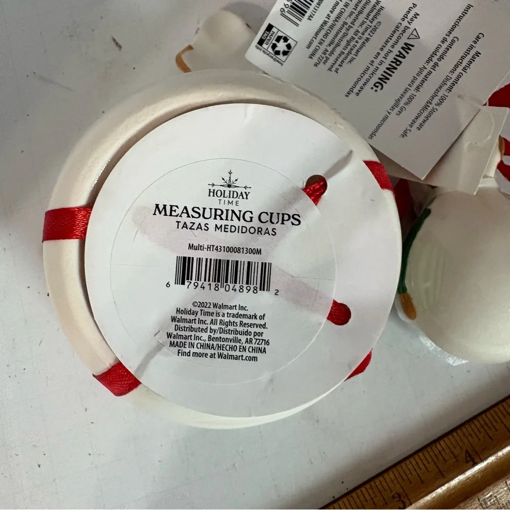 Holiday Time Christmas Elf Measuring Cups and Spoons.